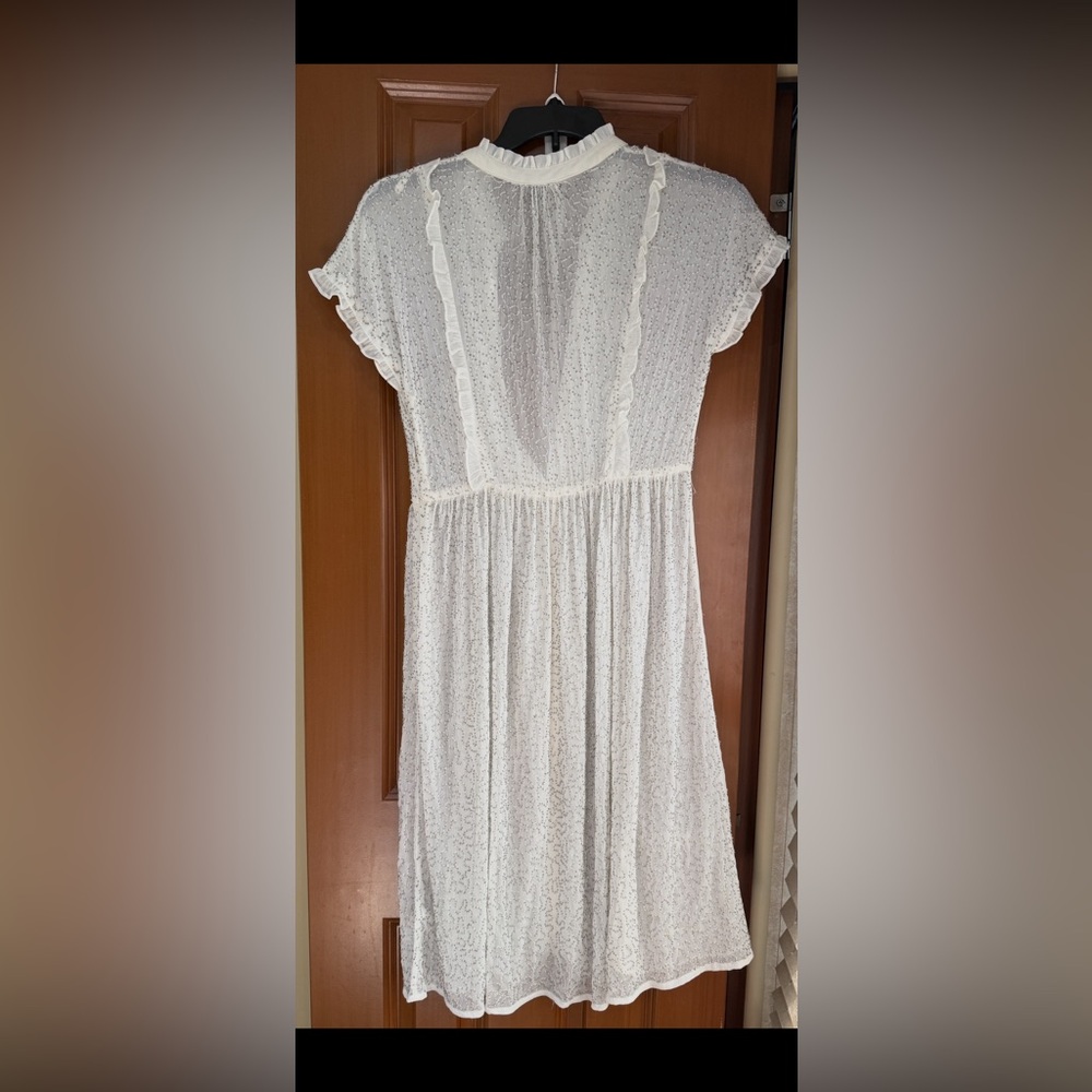 TopShop White Embellished
Shirtdress